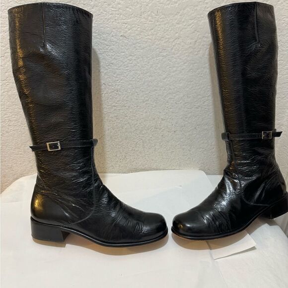 ANYA Ponorovskaya NYC boots women size 38 patent - Picture 1 of 16
